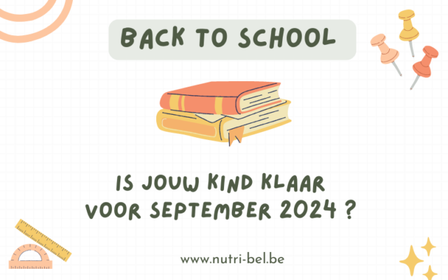 een gezonde start van het schooljaar